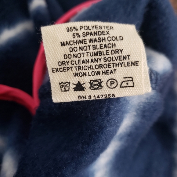 Simply Southern Blue Tie Dye Striped Snap Front Pullover Jacket Sweater Small - Picture 8 of 8